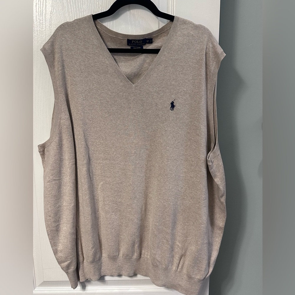 Polo Ralph Lauren tan sweater vest